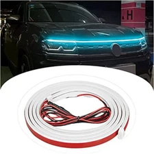 Dynamic Scan Start Up Hoodbeam Kit, Flexible Car Hood LED Strip Lights 59/70inch