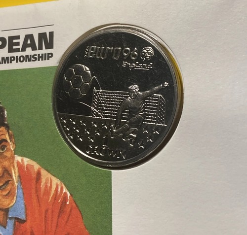 Moneta Gibilterra 1996 una corona IL CAMPIONATO EUROPEO DI CALCIO copertina primo giorno - Foto 14 di 21