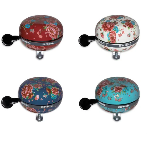 Basil Ding Dong Glocke Fahrradglocke Bloom, Ø 80mm versch. Designs Klingel