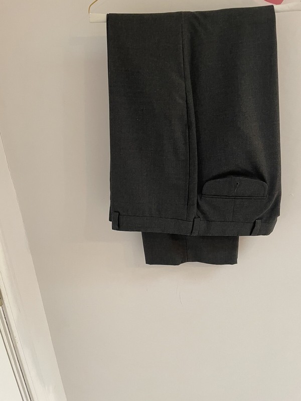 Hilfiger Mens Dress Pants Size 36 x 30 Charcoal