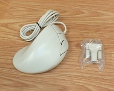 Vintage Beige Colored Wired 3-Button Ball Track Mouse 3030  See Photo 
