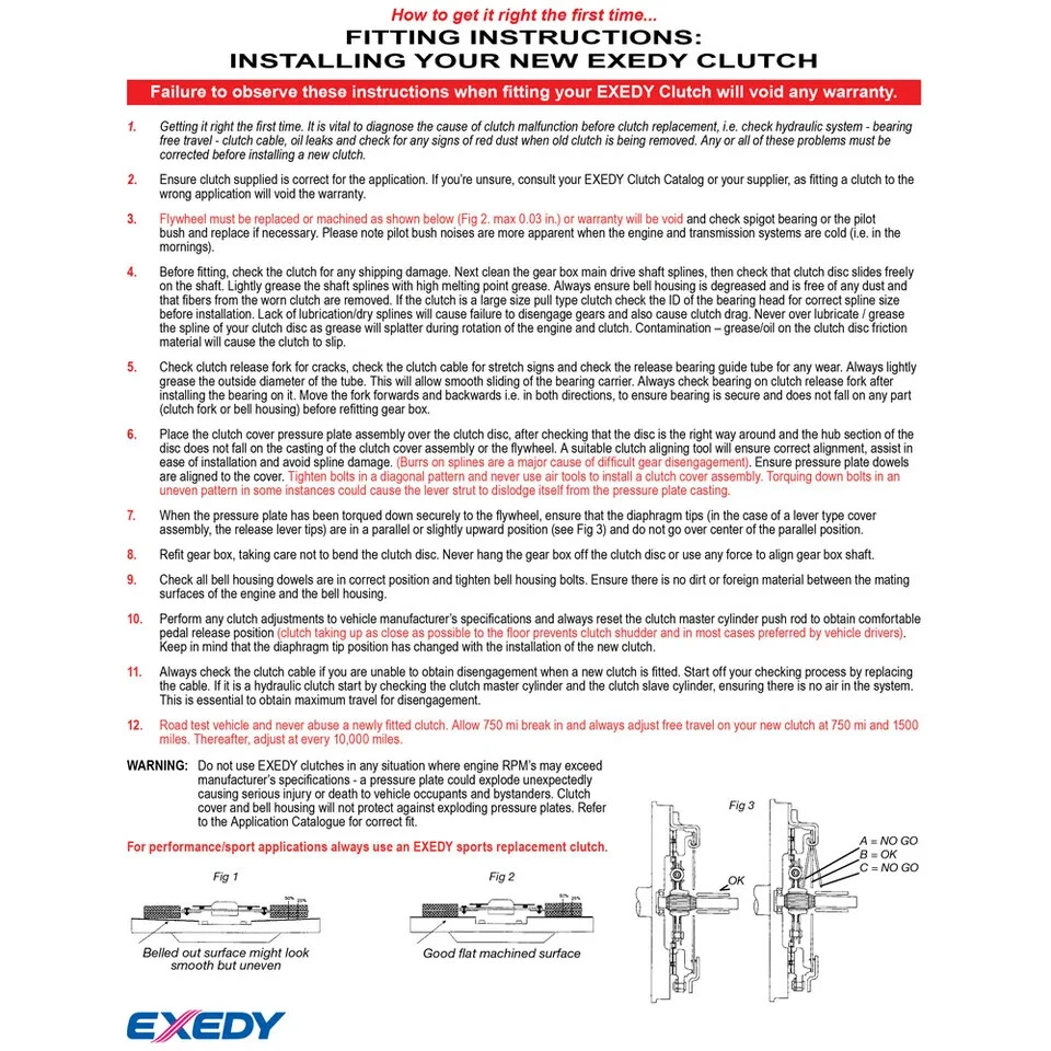 Exedy NSK1006 原始设备制造商离合器套件适用于 2005 - 2015 年日产 Xterra / 2005 - 2011 Frontier — 第 3/4 张图片