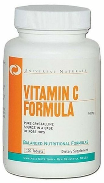 Universal Nutrition Vitamin C Formula 500mg - 100 Tablets ...