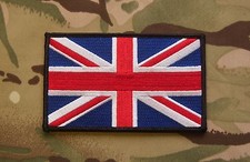 Large UK Flag Embroidered Patch SAS SBS SRR SOB SFSG USKSF Ranger Regiment BLK