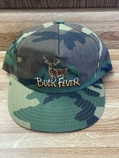 Vintage Buck Fever Camoflauge Snapback Hat - Made in USA