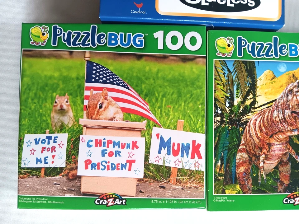 3 Puzzlebug by CraZArt Jigsaw Puzzles 500 Piece & Two 100 Piece New Clueless - Image 2 of 4