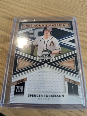 2020 PANINI ELITE EXTRA EDITION FIRST ROUND MATERIALS #FRM-ST SPENCER TORKELSON