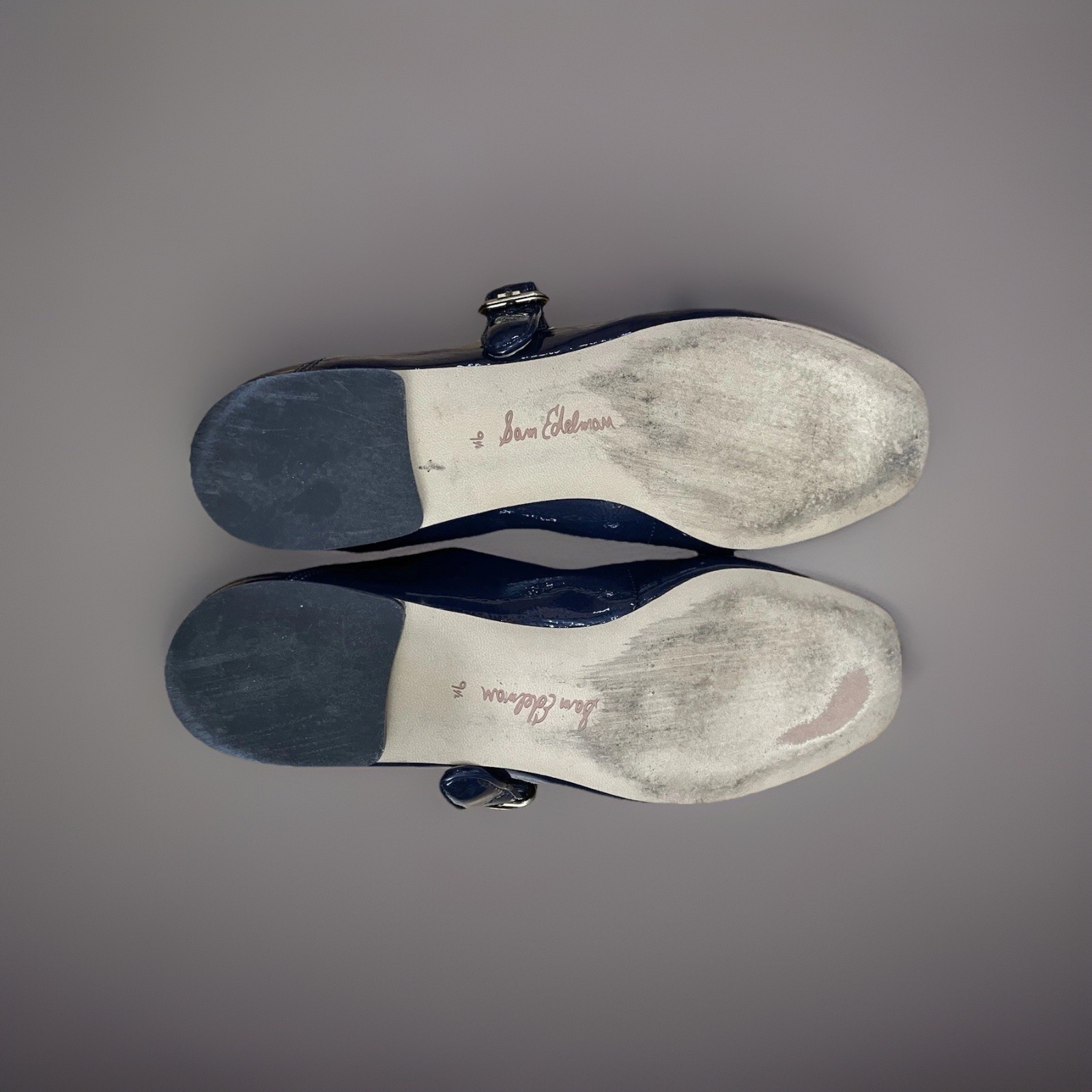 Sam Edelman Michaela Mary Jan Flat, 9.5 Patent Leather Navy image 5