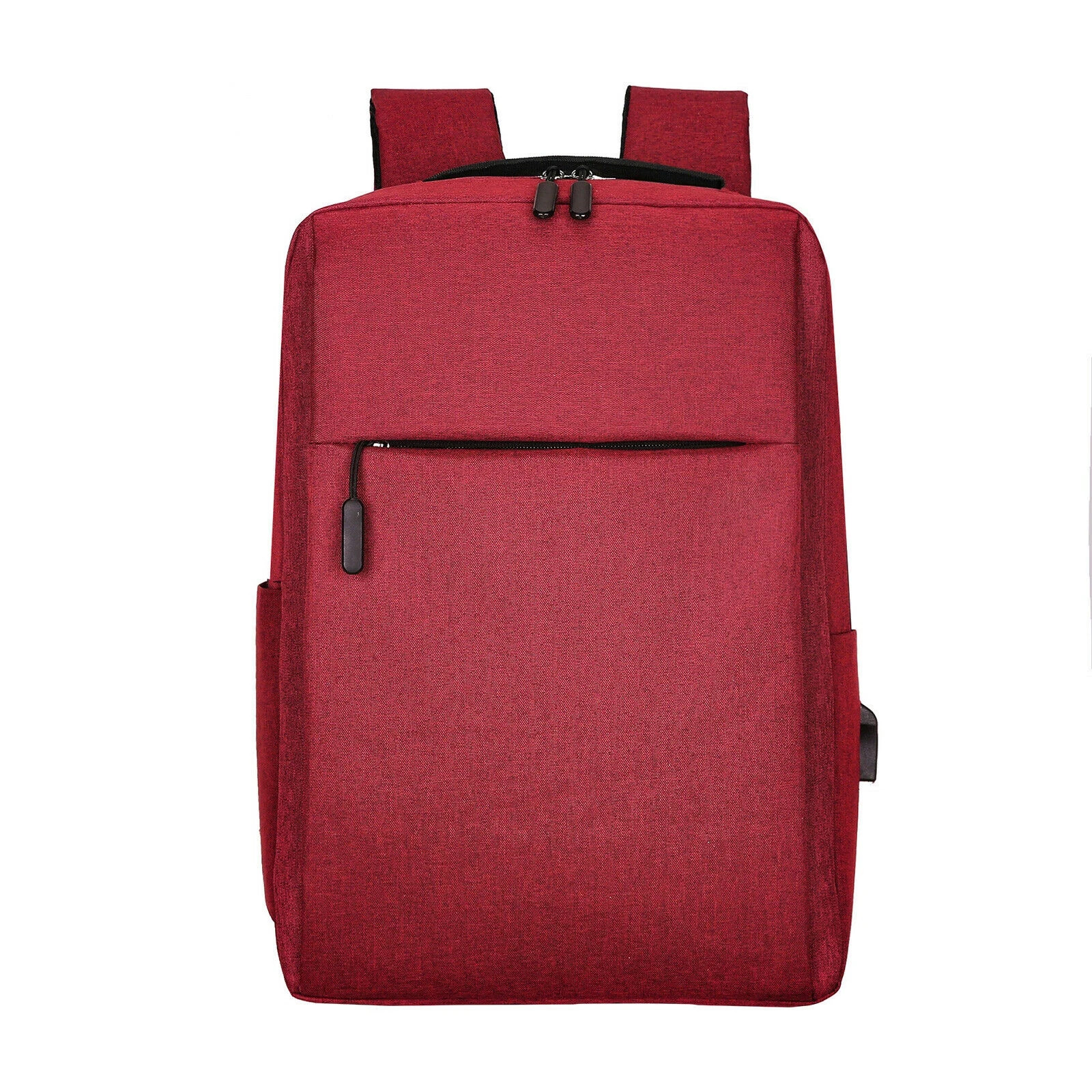 Laptop Backpack Usb Port School Bag Anti Theft Travel Waterproof Red