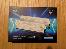 Netac DDR5 RAM 32GB (2x16GB), 6400MHz, High Speed CL32 White NEW & SEALED