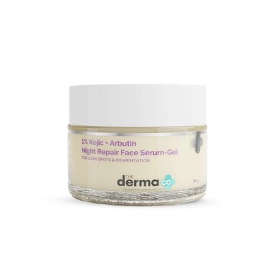 Derma Co 1% Kojic + Arbutin Night Serum Gel for Dark Spots & Pigmentation 50g