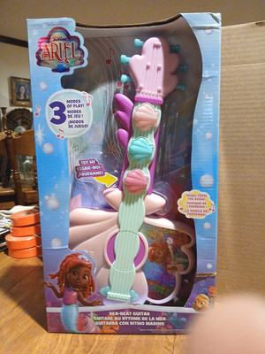 Disney Junior Ariel Guitar, Lights & Sounds, 3 Modes, Pink, 15-Inches