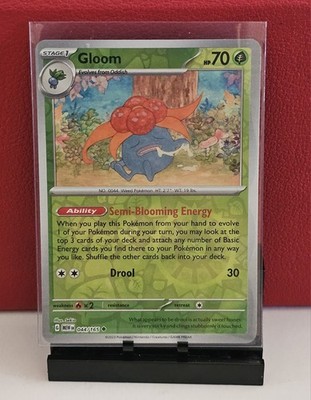 Gloom 151 Reverse Holo Pokémon TCG 044/165 Scarlet & Violet Uncommon