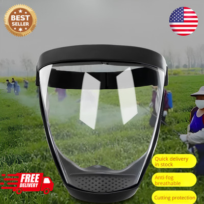 Full Face Anti-fog Shield Super Protective Head Cover Transparent Safety Mask US