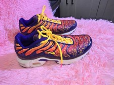 Nike Air Max Plus TN Graphic Print Lace Up Purple Yellow Orange