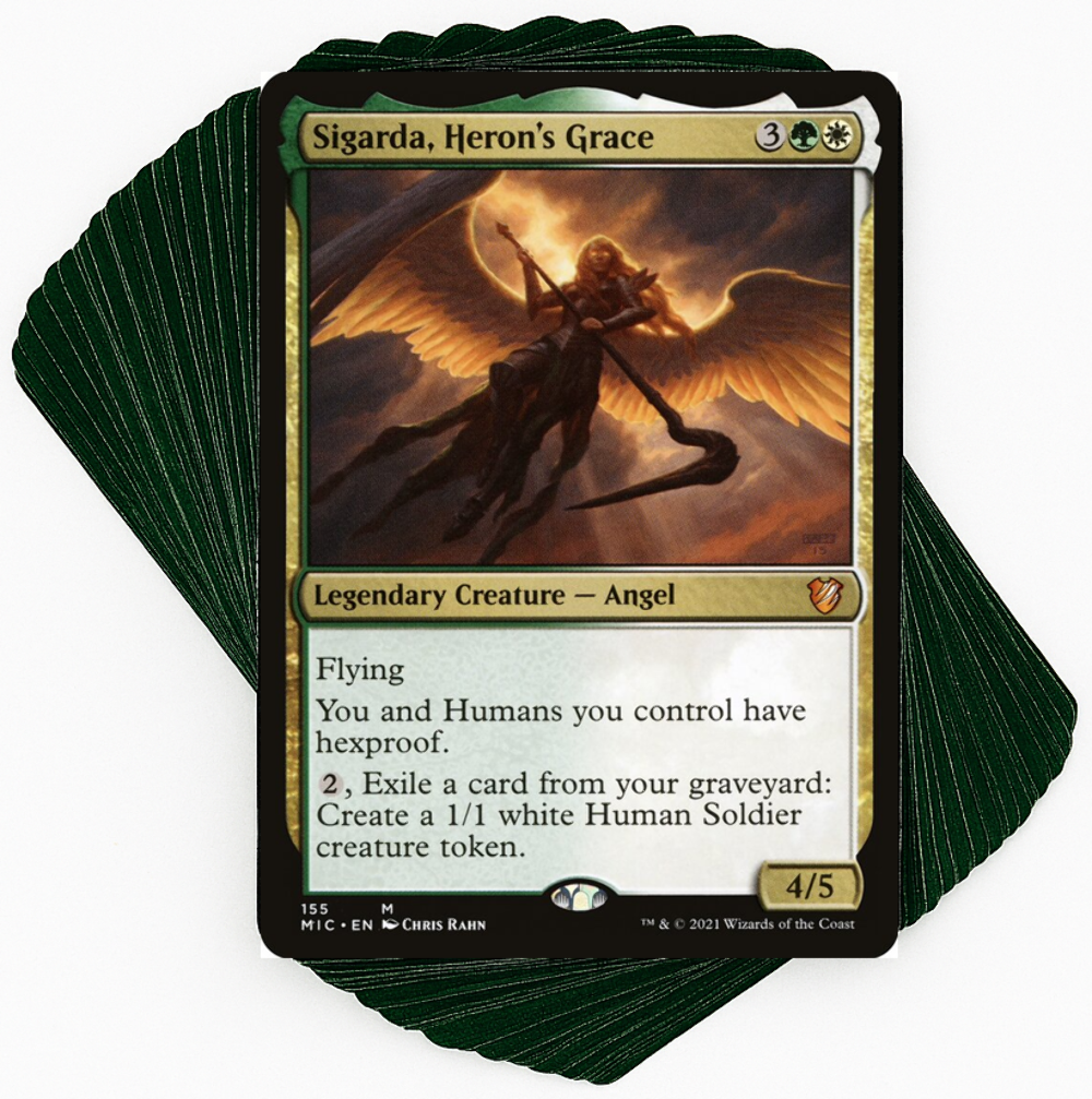 ***Custom Commander Deck*** Sigarda Heron's Grace - Humans - EDH MTG Magic Cards ***Custom Commander Deck*** Sigarda Heron's Grace - Humans - EDH MTG Magic Cards