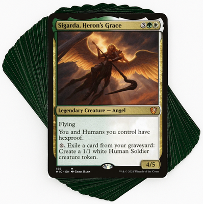 mtg sigarda commander deck Custom Commander Deck*** Sigarda Heron's Grace - Humans - EDH MTG Magic  Cards