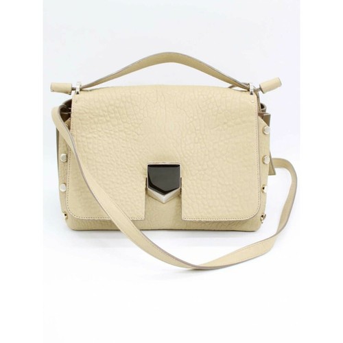Jimmy Choo Leather 2 way Shoulder Bag Ladies' Greige New Arrival † Used KIDS-0