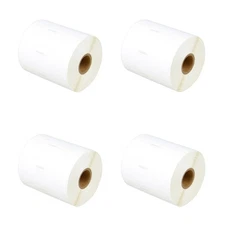 4 ROLLS of 1050 Address Labels 1785353 for DYMO LW 4XL 3-1/2" x 1-1/8" 89mmx28mm