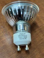 FEIT ELECTRIC MR16/GU10 XENON 20 WATT 120 VOLT BI- PIN LAMP 12 lamps
