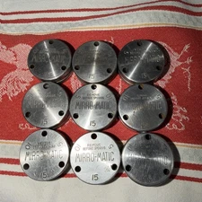 Lot Of 9 Vintage Mirro Matic Pressure Cooker Regulator Jigglers Gauge 5-10-15