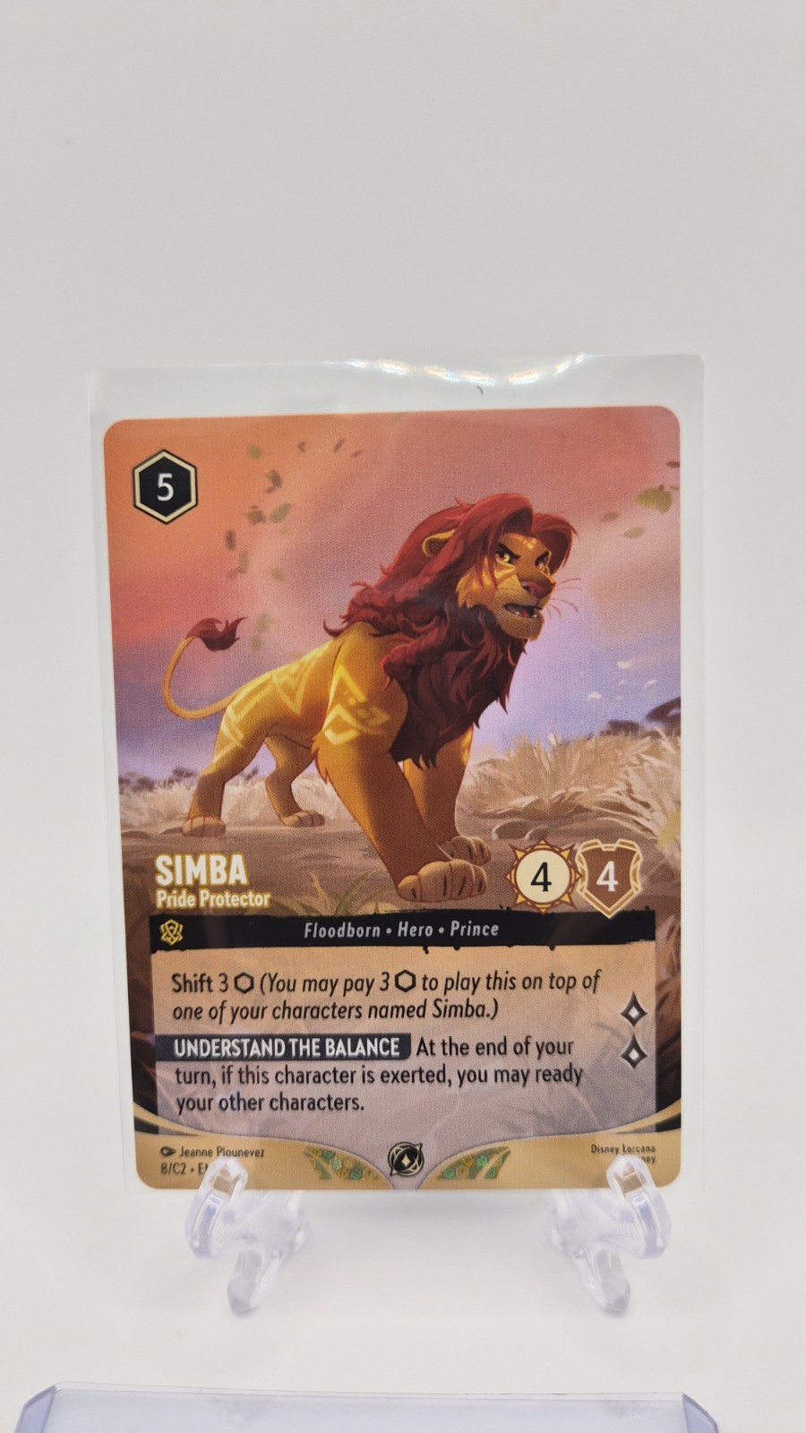 Disney Lorcana Simba Pride Protector Non-Foil Promo DLC Challenge 8/C2 EN NM