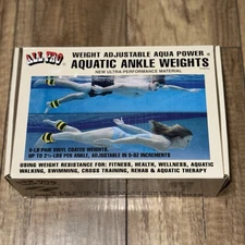 ALL PRO AQUATIC ANKLE WEIGHTS TRACTION WATER SWIMMING (AQUA AEROBICS #A1250) 5lb