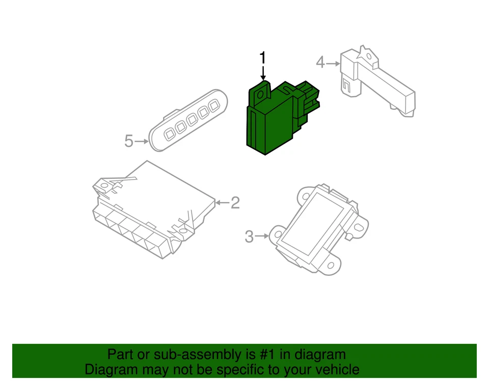 Receptor sistema de monitoreo de presión de neumáticos (TPMS) genuino Ford BC3Z-15K602-V Foto 3 de 3