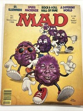 Mad Magazine # 281 September 1988 California Raisin Spuds Mackenzie Sam Viviano