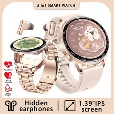 Headset Smart Watch 1.39" HD Fitness Tracker with Wireless Earbu