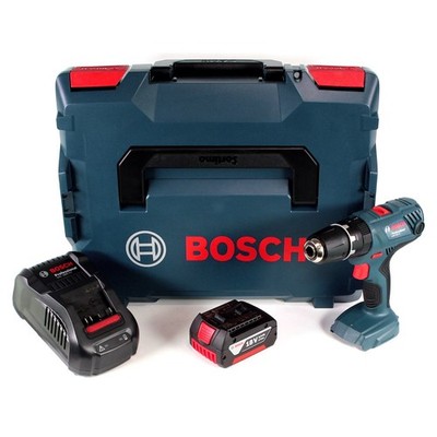 Bosch GSB 18V-21 Schlagbohrschrauber 18V 55Nm + 1x Akku 3,0Ah + Lader + L-Boxx