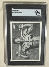 Score Bo Jackson 1990 Score Baseball Trading Card #697 Graded SGC Mint 9