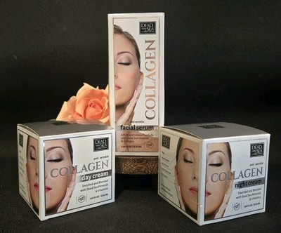 DEAD SEA COLLECTION Collagen Day Cream Night Cream + Serum w Dead Sea Minerals