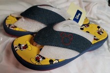 New Disney Mickey Mouse Flip Flops/ Sandals Womens Small 5- 6 Denim pool beach