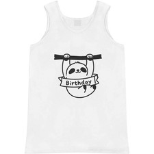 'Birthday Sloth' Adult Vest / Tank Top AV062093 