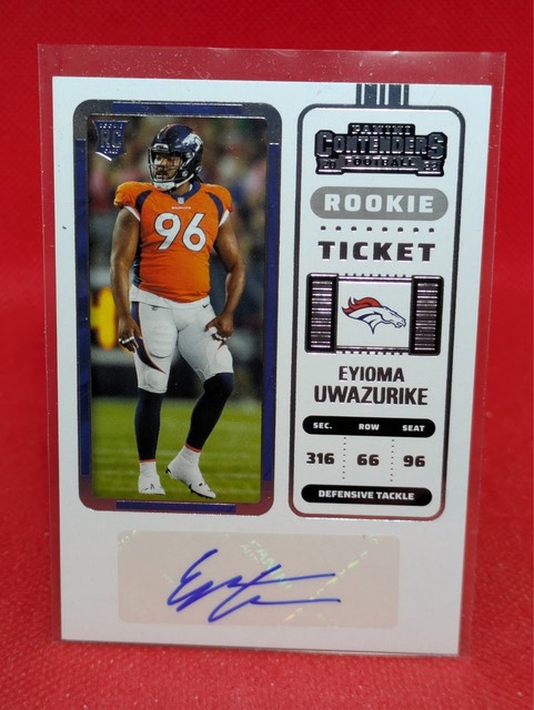 2022 Contenders EYIOMA UWAZURIKE Rookie Ticket Auto Base #207