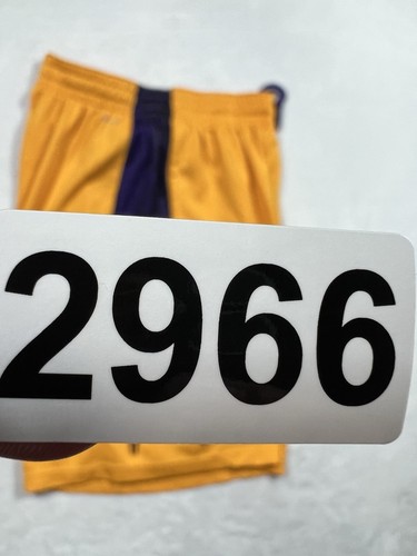 Nike Dri Fit Basketball Shorts Sz XL Yellow Purple Kobe Bryant Lakers Mamba - Picture 14 of 14