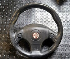 MGF MG TF Black Leather Steering Wheel SRS Complete 