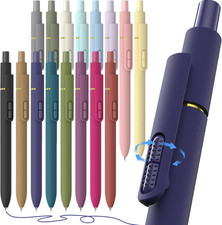 16Pcs Blue Ink Gel Pens  Quick-Dry 0.7Mm Fine Point Fidget Pens for Smooth Writin