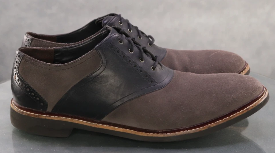 Cole Haan Franklin Two Tone Men's Oxfords Dress Shoes Size 13 M Leather Gray - Image 4 of 4