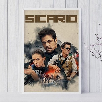 Sicario Movie Poster Emily Blunt Benicio del Toro Paper Print Home Theater 24x36