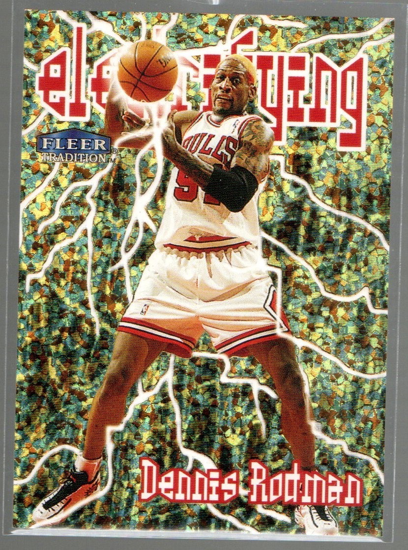 1998-99 Fleer Tradition Dennis Rodman Electrifying #10E Bulls