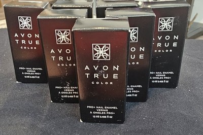 6 Pack Avon True Color Pro Nail Enamel Polish Cherry Jubilee  Free Shipping! $14