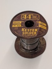 Vintage Kester 44 Rosin Core Solder 60/40 Alloy .040 Dia 1 Lb Metal Spool USA