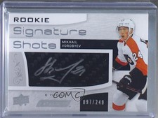 2018 Upper Deck Engrained Rookie Signature Shots /249 Mikhail Vorobyev Auto 1q2