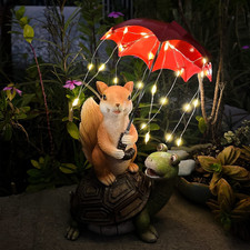 Statue Animaux Solaires Jardin Décoration Extérieur Lumières Solaires Figurines