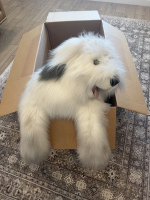 Extra Large Rare Jumbo Life Size Sheep Dog Plush Stuffed Animal CWC Brand 55 