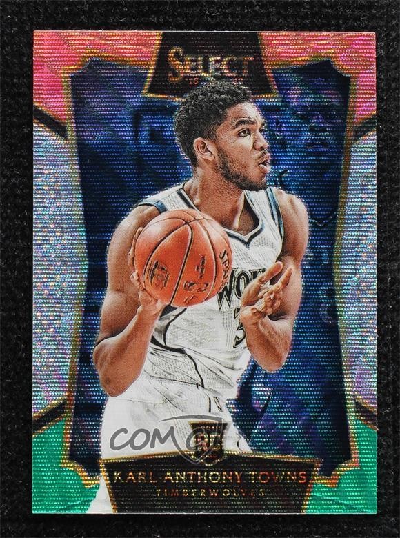 2015-16 Panini Select Concourse Tri-Color Prizm Karl-Anthony Towns Rookie RC kq9