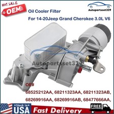 Fit for 2014-2019 Jeep Grand Cherokee 3.0L V6 Engine Oil Cooler Filter Housing