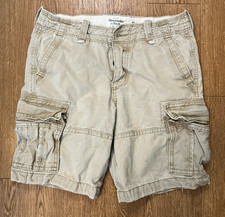 Vintage Abercrombie Fitch Cargo Shorts 31 Waist 34 Missing Top Button - Y2K